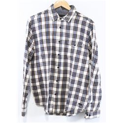 KR3W EGGSHELL PLAID MENS LONG SLEEVE FLANNEL