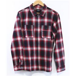 HUFF FOLSOM RED LIGHTWEIGHT PLAID JACKET