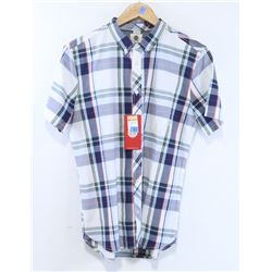 ELEMENT WHITE/GRN/RED/BLUE MENS SHORT SLEEVE