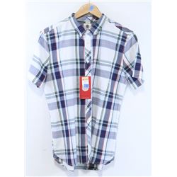 ELEMENT WHITE/GRN/RED/BLUE MENS SHORT SLEEVE