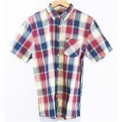 LIFETIME MENS ASSORTED PLAID SHORT SLEEVE