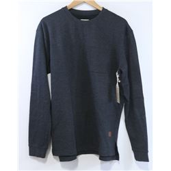 EKUMENIK MENS GREY HEAVY CREW NECK SHIRT SIZE L