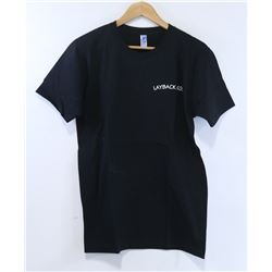 AMERICAN APPAREL LAY BACK CO BLACK MENS TSHIRT