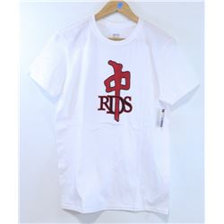 RED DRAGON MENS WHITE RDS LOGO TSHIRT SIZE M