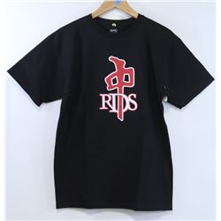 RED DRAGON MENS BLACK RDS LOGO TSHIRT SIZE L
