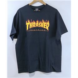 THRASHER MAGAZINE BLACK MENS TSHIRT SIZE XL