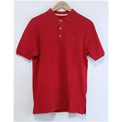 LIFETIME MENS RED COLLARED POLO SHIRT SIZE M