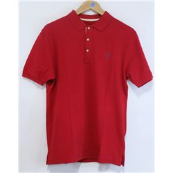 LIFETIME MENS RED COLLARED POLO SHIRT SIZE M