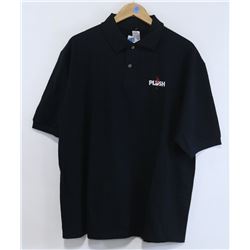 ALGODON PLUSH BLACK MENS POLO SHIRT SIZE XL