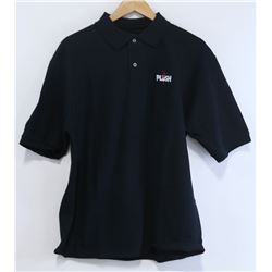 JERZEES PLUSH BLACK MENS POLO SHIRT SIZE L