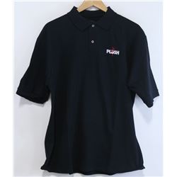 JERZEES PLUSH BLACK MENS POLO SHIRT SIZE L