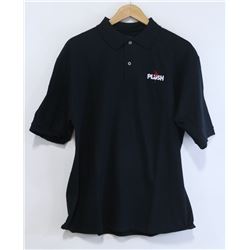 JERZEES PLUSH BLACK MENS POLO SHIRT SIZE M