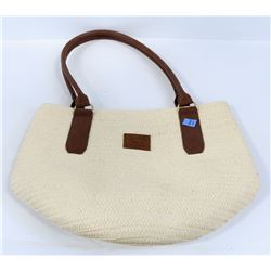 BRIXTON BISMARCK TOTE BAG-NATURAL