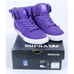 SUPRA KIDS VAIDER PURPLE/WHITE SHOE SIZE 3