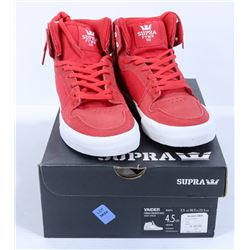 SUPRA KIDS VAIDER FORMULA1/WHITE SHOE SIZE 4.5