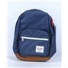 Image 1 : HERSCHEL POP QUIZ BACK PACK-NAVY WITH LEATHER