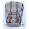 Image 1 : HERSCHEL GREY LEATHER TRIM LIL AMERICA BACK PACK