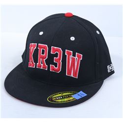 KR3W BLACK AND RED FLEX FIT 7 1/4 - 7 5/8 FITTED
