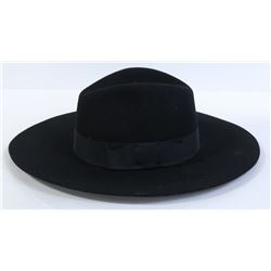 BRIXTON WOMENS BLACK WOOL BRIMMED HAT 56CM