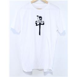 RED DRAGON MENS WHITE SKATES T-SHIRT SIZE LARGE