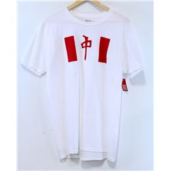 RED DRAGON MENS WHITE CANADA FLAG T-SHIRT SIZE