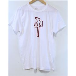 RED DRAGON MENS WHITE EMBLEM T-SHIRT SIZE MEDIUM