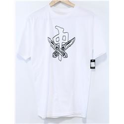 RED DRAGON MENS WHITE WOLF KNIVES T-SHIRT SIZE