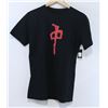 Image 1 : RED DRAGON MENS BLACK PIXELATED EMBLEM T-SHIRT