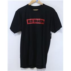 RED DRAGON MENS BLACK LOGO SHIRT SIZE LARGE