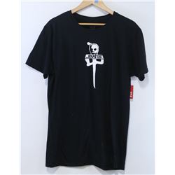 RED DRAGON MENS BLACK SKATES SHIRT SIZE LARGE