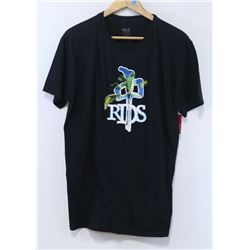 RED DRAGON MENS BLACK PALM TREE TSHIRT SIZE LARGE