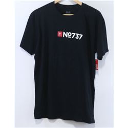 RED DRAGON MENS BLACK NO 737  T-SHIRT