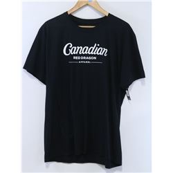 RED DRAGON MENS BLACK CANADIAN T-SHIRT