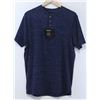 Image 1 : RED DRAGON MENS NAVY BUTTON COLLAR T-SHIRT SIZE