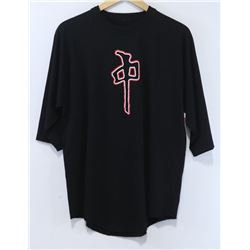 RED DRAGON MENS BLACK 3/4 LENGTH SHIRT WITH LOGO