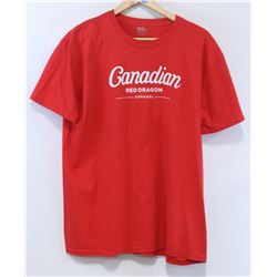 RED DRAGON MENS RED CANADIAN SHIRT SIZE LARGE