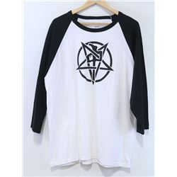 RED DRAGON MENS BLACK AND WHITE 3/4 LENGTH SHIRT