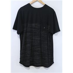 RED DRAGON MENS BLACK & GRAY POCKET FRONT T-SHIRT