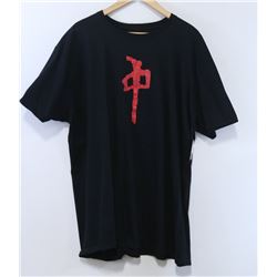 RED DRAGON MENS BLACK PIXELATED LOGO T-SHIRT