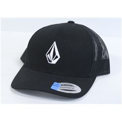 VOLCOM BLACK MESH SNAPBACK BASEBALL CAP