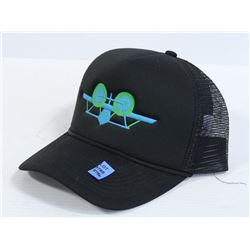 SANTA MONICA AIRLINES BLACK MESH SNAPBACK HAT