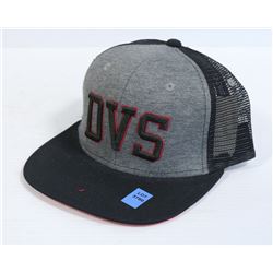 BLACK AND GREY DBS MESH SNAPBACK HAT