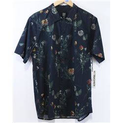 ALTANWNT MENS SHORT SLEEVE FLORAL BUTTON UP SHIRT