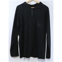 RED DRAGON MENS BLACK LONG SLEEVE HOODED POCKET