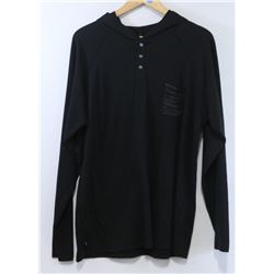 RED DRAGON MENS BLACK LONG SLEEVE HOODED POCKET