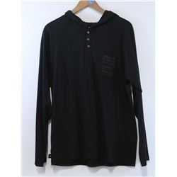 RED DRAGON MENS BLACK LONG SLEEVE HOODED POCKET