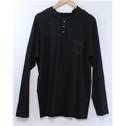 RED DRAGON MENS BLACK LONG SLEEVE HOODED POCKET