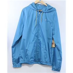 ELEMENT MENS BLUE ZIP UP NYLON JACKET SIZE X-LARGE