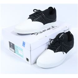 DIAMOND ALL DAY - GUM SOLE BLACK/WHITE MENS SHOE