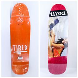 TIRED ORANGE/PINK/GRAPHIC 9.25" SKATE DECK